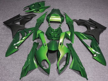 Green Matte Black 2009-2014 BMW S1000RR Motorcycle Fairings