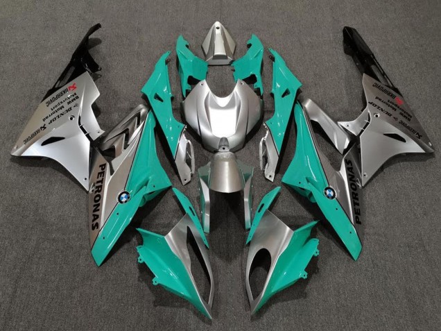 Silver Green Teal Black 2009-2014 BMW S1000RR Motorcycle Fairings