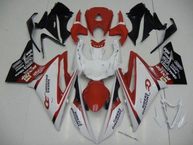 White Red Glossy Black 2013-2016 Triumph Daytona 675 Motorcycle Fairing