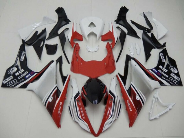 White Red Silver Glossy Black 2013-2016 Triumph Daytona 675 Motorcycle Fairings