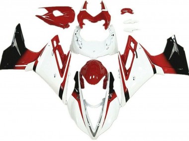 White Red Glossy Black 2013-2016 Triumph Daytona 675 Motorcycle Fairings