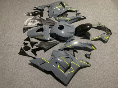 Dark Nardo Grey Yellow 2009-2012 Honda CBR600RR Motorcycle Fairings