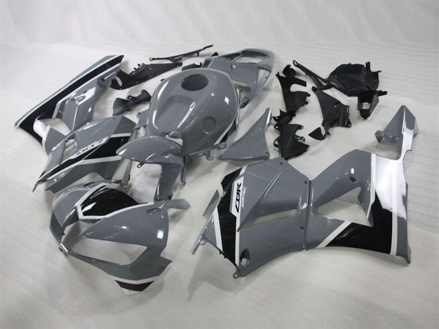 Nardo Grey Glossy Black 2013-2023 Honda CBR600RR Motorcycle Fairings