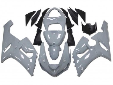 Nardo Grey 2005-2006 Kawasaki ZX6R Motorcycle Fairings