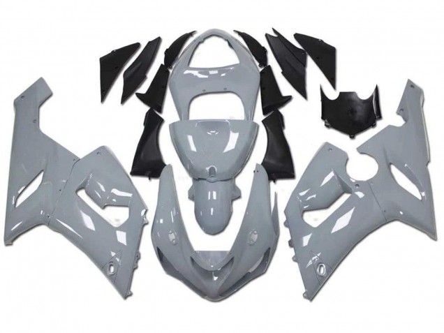Nardo Grey 2005-2006 Kawasaki ZX6R Motorcycle Fairings