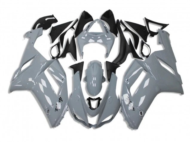 Nardo Grey 2007-2008 Kawasaki ZX6R Motorcycle Fairings