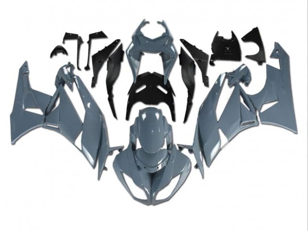 Nardo Grey 2009-2012 Kawasaki ZX6R Motorcycle Fairings