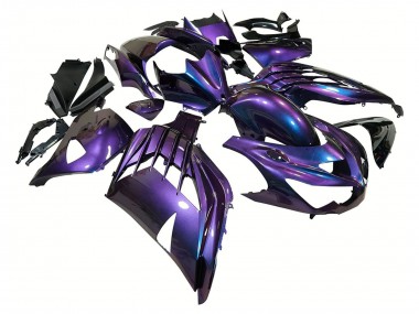 Chameleon Blue Purple 2012-2024 Kawasaki ZX14R ZZR1400 Motorcycle Fairings