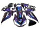 Chameleon Blue Purple 2012-2024 Kawasaki ZX14R ZZR1400 Motorcycle Fairings