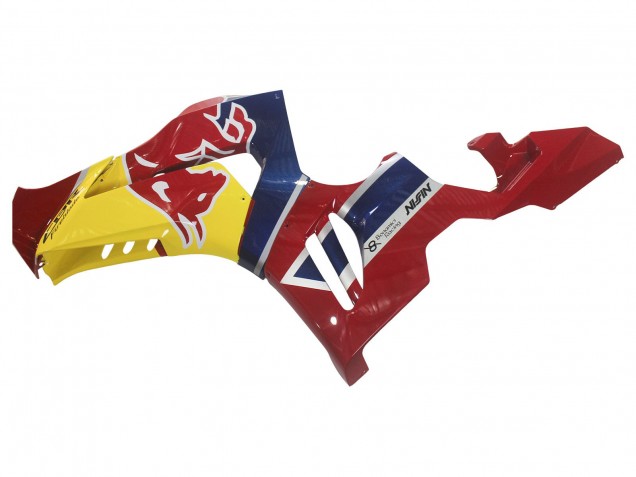 Blue Yellow Red Bull 2020-2023 Honda CBR1000RR-R Motorcycle Fairings