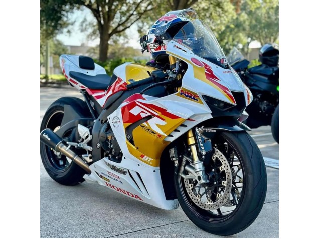 White Red Gold Motul HRC 2020-2023 Honda CBR1000RR-R Motorcycle Fairings