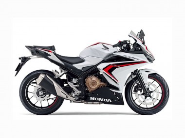 White Red Glossy Black 2022 Honda CBR400R Motorcycle Fairings