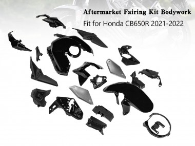 Glossy Black 2019-2022 Honda CB650R Motorcycle Fairings