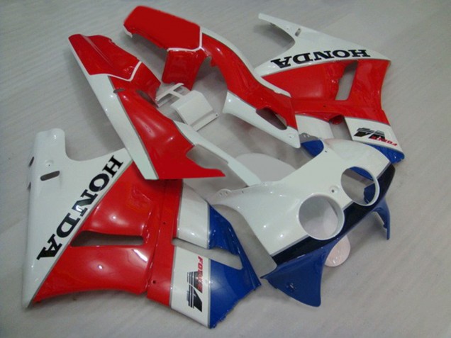 White Red Blue 1988-1992 Honda VFR400R NC30 Motorcycle Fairings