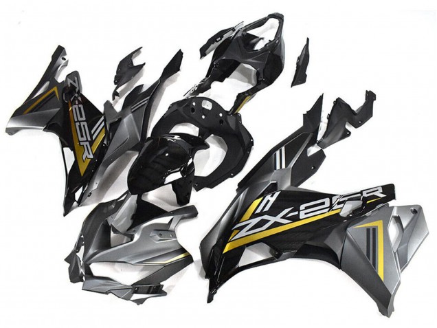 Grey Gold Glossy Black 2019-2025 Kawasaki ZX25R ZX-25R Motorcycle Fairings