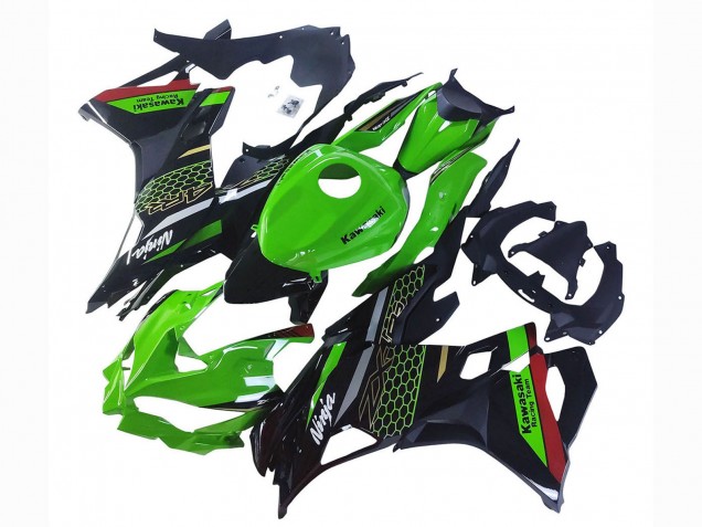 Green Black Red Honeycomb 2019-2025 Kawasaki ZX25R ZX-25R Motorcycle Fairings