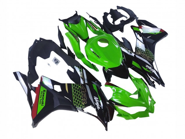 Green Black Red Honeycomb 2019-2025 Kawasaki ZX25R ZX-25R Motorcycle Fairings