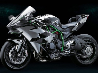 Grey 2015-2022 Kawasaki Ninja H2 Motorcycle Fairing Kits