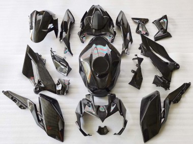 Black Carbon Fiber 2018-2024 Kawasaki Z400 Motorcycle Fairings