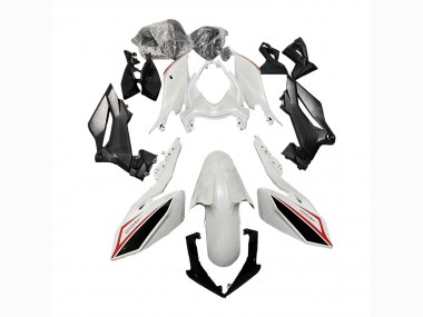 White Red Black 2018-2024 Kawasaki Z400 Motorcycle Fairings