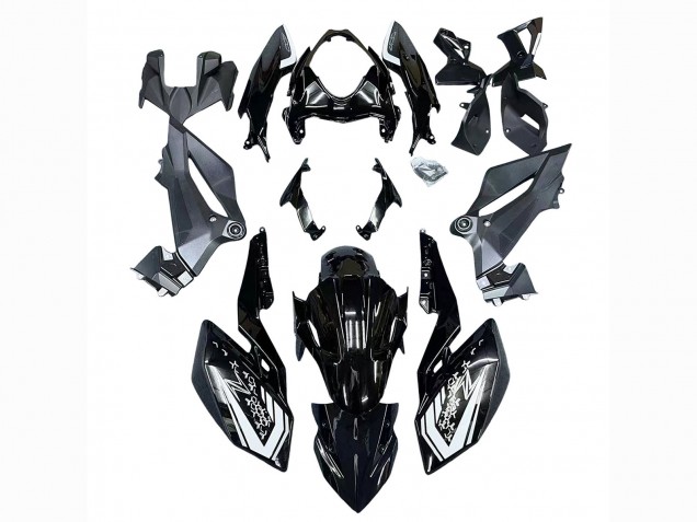 Glossy Black 2018-2024 Kawasaki Z400 Motorcycle Fairings