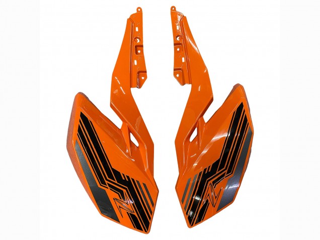 Orange Glossy Black 2018-2024 Kawasaki Z400 Motorcycle Fairings
