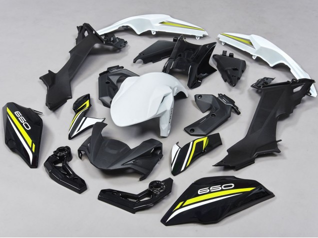 Black White Yellow 2017-2019 Kawasaki Ninja Z650 Motorcycle Fairings