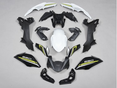 Black White Yellow 2017-2019 Kawasaki Ninja Z650 Motorcycle Fairings