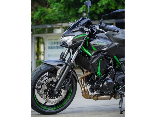 Black Green 2020-2023 Kawasaki Ninja Z650 Motorcycle Fairings