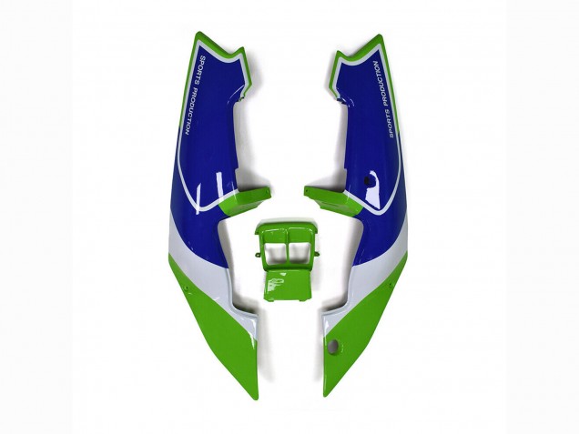 Green White Blue 1989-1990 Kawasaki ZXR250 Motorcycle Fairings