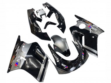 Glossy Black Grey Elf Touch4 Bridgestone 1989-1990 Kawasaki ZXR250 Motorcycle Fairings