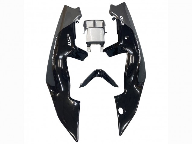 Glossy Black Grey Elf Touch4 Bridgestone 1989-1990 Kawasaki ZXR250 Motorcycle Fairings
