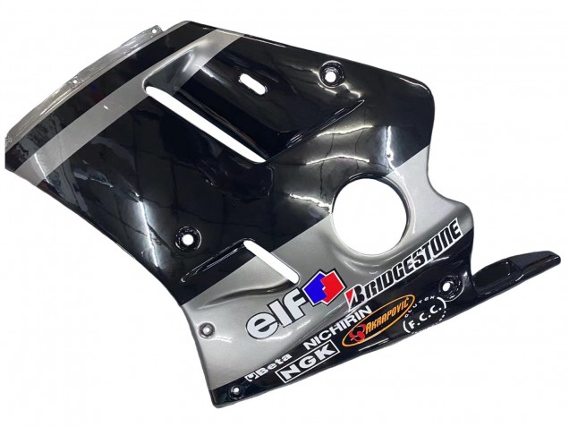 Glossy Black Grey Elf Touch4 Bridgestone 1989-1990 Kawasaki ZXR250 Motorcycle Fairings