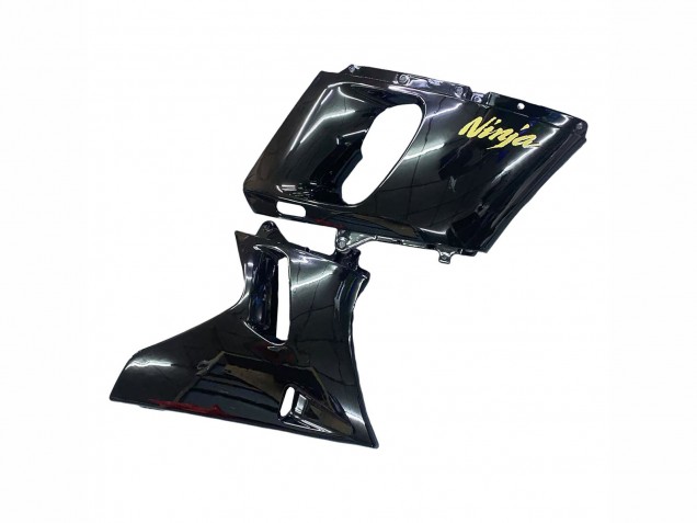 Glossy Black Gold Ninja 1993-2007 Kawasaki ZZR400 Motorcycle Fairings