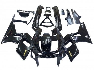 Glossy Black Gold Ninja 1993-2007 Kawasaki ZZR400 Motorcycle Fairings