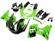 Green Glossy Black Flame 1998-2003 Kawasaki ZZR600 Motorcycle Fairings