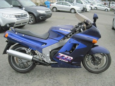 Blue Dark Blue 1990-1992 Kawasaki ZZR1100 Motorcycle Fairings