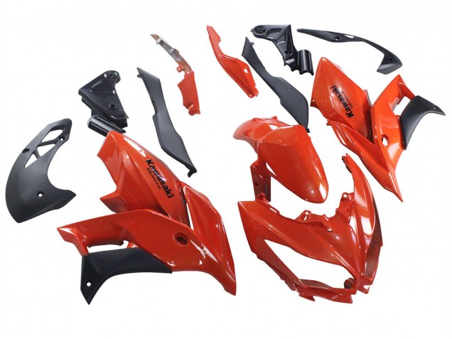 Red Matte Black 2015-2020 Kawasaki Versys 650 Motorcycle Fairings