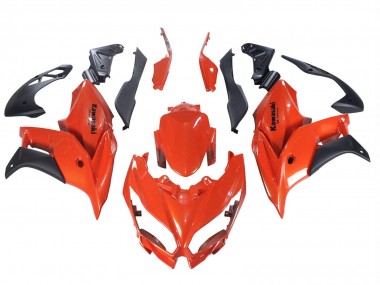 Red Matte Black 2015-2021 Kawasaki Versys 650 Motorcycle Fairings