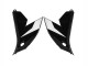Glossy Black White 2022-2025 Kawasaki Versys 650 Motorcycle Fairings