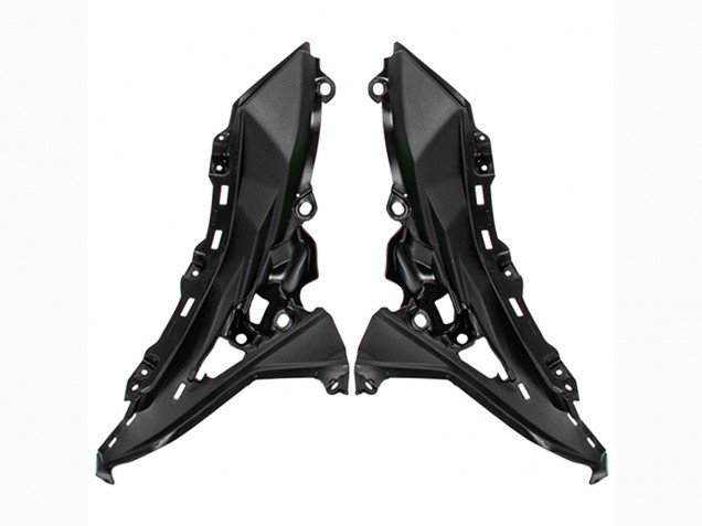 Glossy Black White 2022-2025 Kawasaki Versys 650 Motorcycle Fairings
