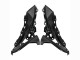 Glossy Black White 2022-2025 Kawasaki Versys 650 Motorcycle Fairings
