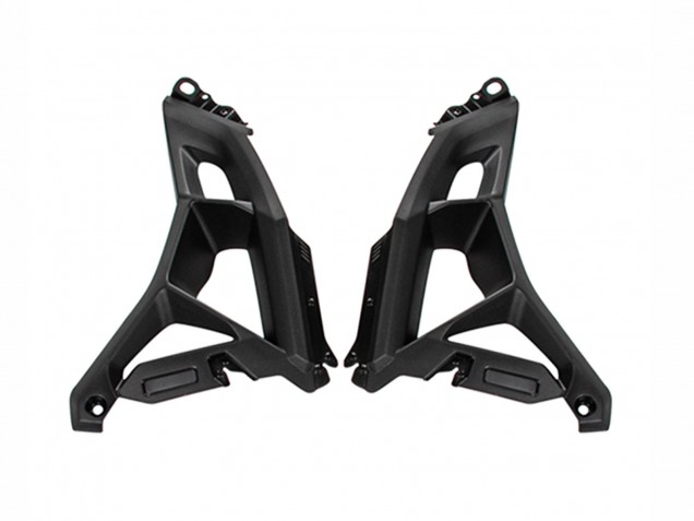 Glossy Black White 2022-2025 Kawasaki Versys 650 Motorcycle Fairings