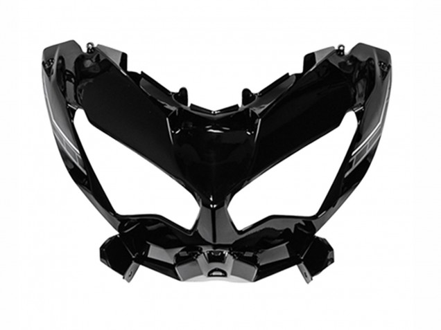 Glossy Black White 2022-2025 Kawasaki Versys 650 Motorcycle Fairings