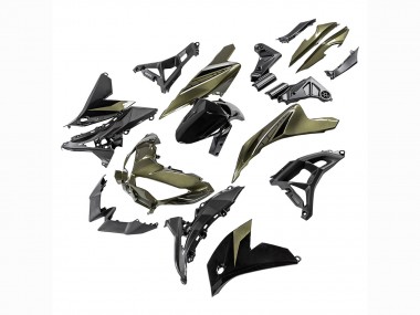 Dark Green Black 2022-2025 Kawasaki Versys 650 Motorcycle Fairings