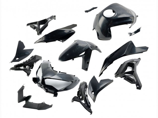 Glossy Black 2022-2025 Kawasaki Versys 650 Motorcycle Fairings