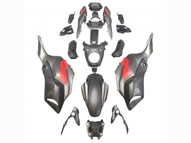 Grey Red 2012-2017 Yamaha MT07/FZ07 Motorcycle Fairings