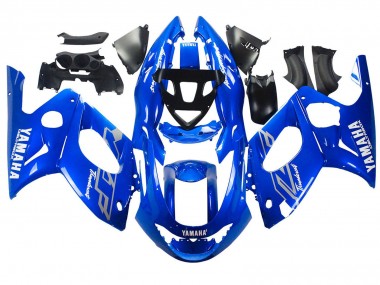 Blue White Silver 1996-2007 Yamaha YZF600R Thundercat Motorcycle Fairings
