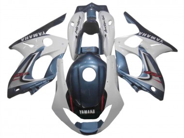 Dark Blue White 1996-2007 Yamaha YZF600R Thundercat Motorcycle Fairings