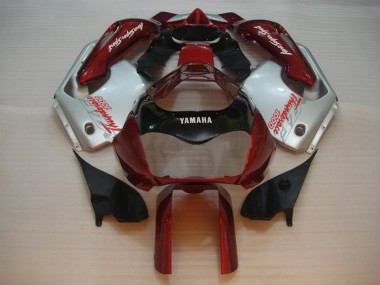 Red Silver Thunderace 1997-2007 Yamaha YZF 1000R Thunderace Motorcycle Fairing